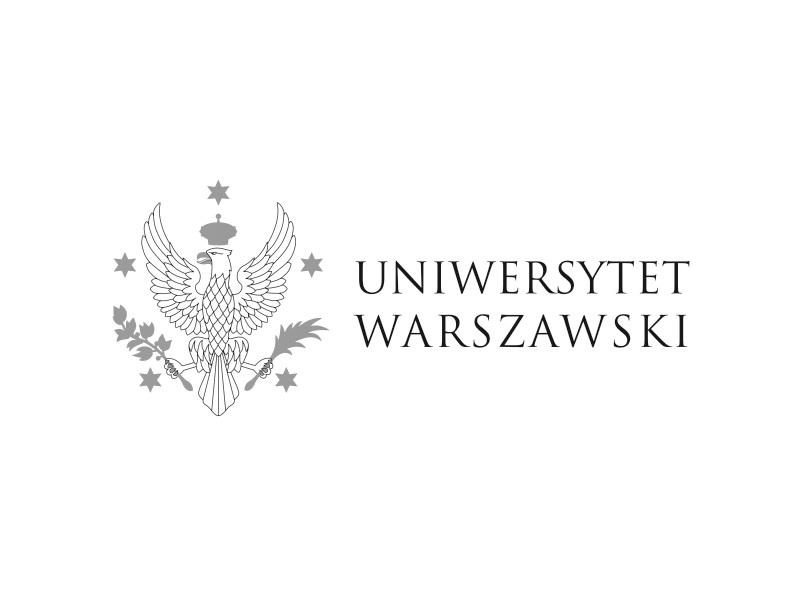 Logo UW wraz z napisem Uniwerystet Warszawski 